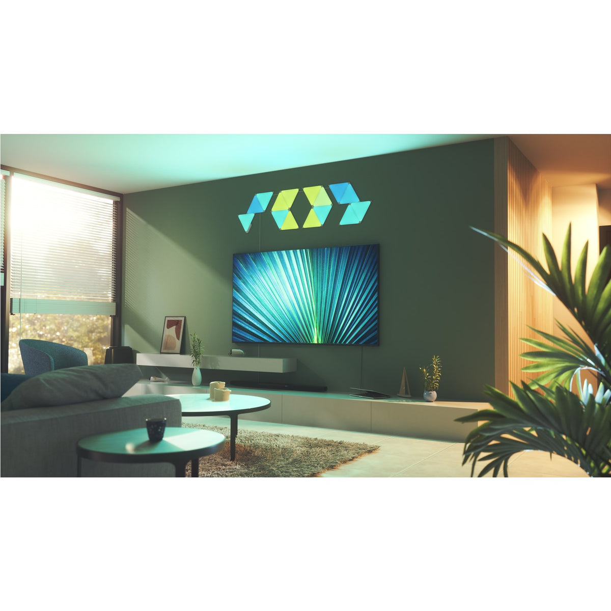 Nanoleaf Triangle Shapes Light Panels Starter Kit Pack of 15 | NL47-6002TW-15PK from Nanoleaf - DID Electrical