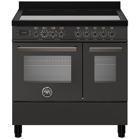 Bertazzoni Professional 90CM Induction Top Electric Range Cooker - Carbonio | PRO95I2ECAT from Bertazzoni - DID Electrical
