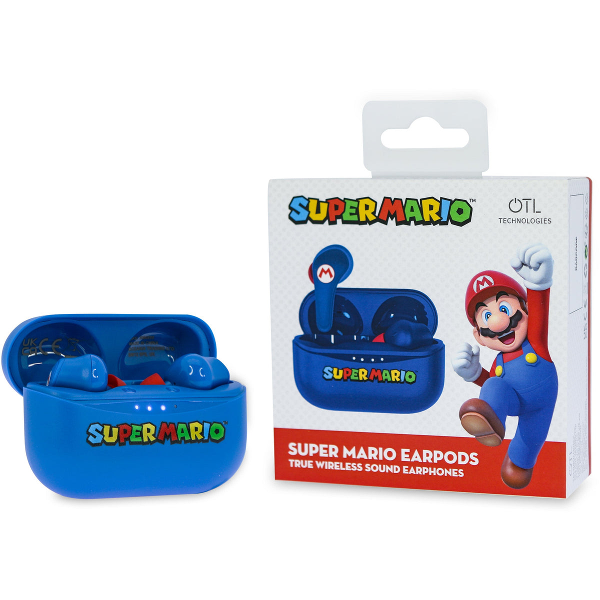 OTL Nintendo Super Mario TWS Wireless Earphones - Blue | SM0858 from OTL - DID Electrical