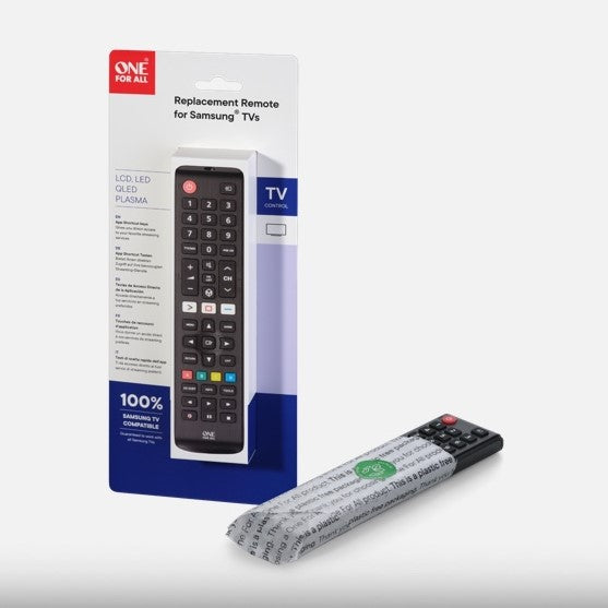 One For All Samsung TV Replacement Remote Control - Black | URC4910 (7556633231548)