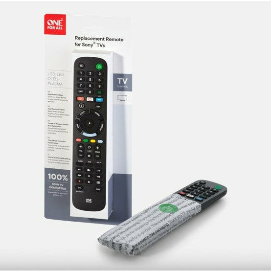 One For All Sony TV Replacement Remote Control - Black | URC4912 (7556633166012)