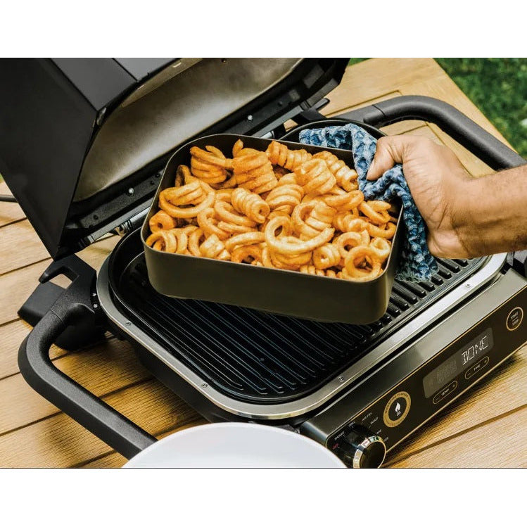 Ninja Woodfire Electric BBQ Grill Combo Crisper Basket - Black | XSKCRISPBTEUK from Ninja - DID Electrical