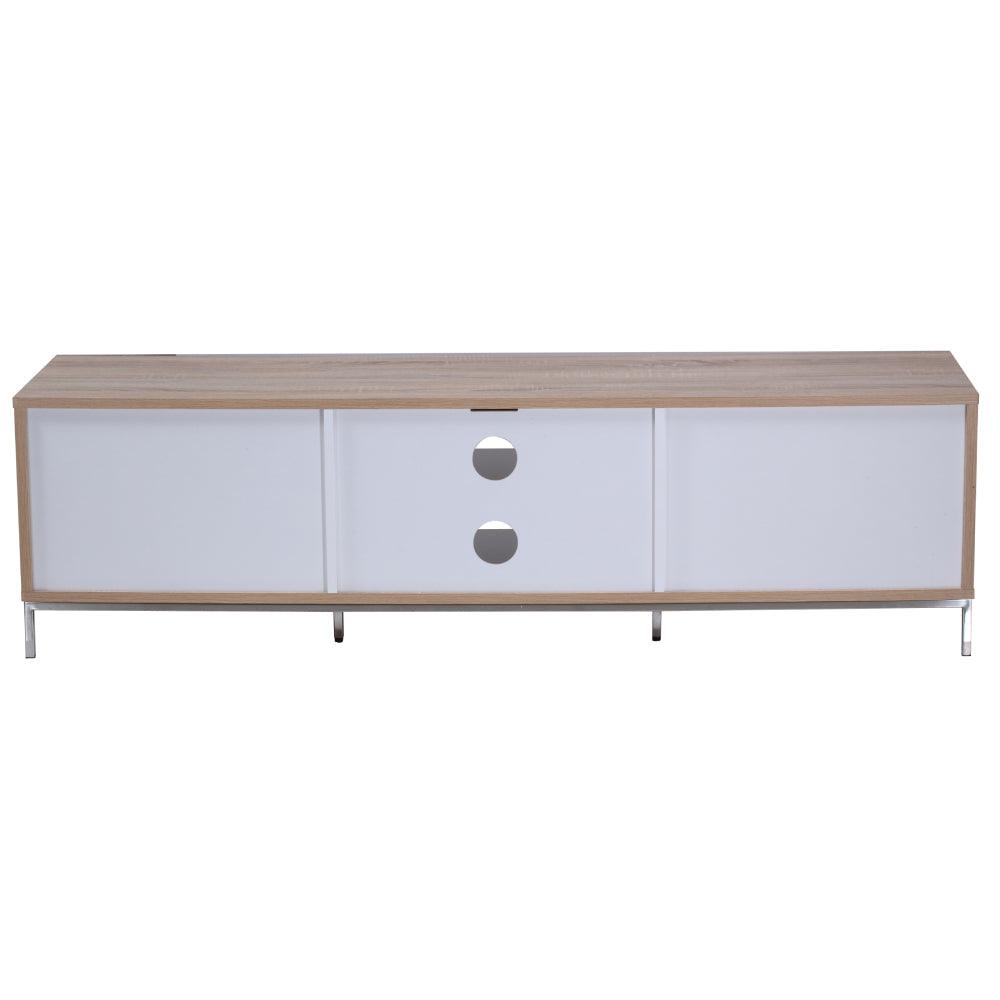 ADCH1600_Alphason Chaplin 1600 Cabinet for Up to 70" TVs - Light Oak & White-5 (7427369566396)