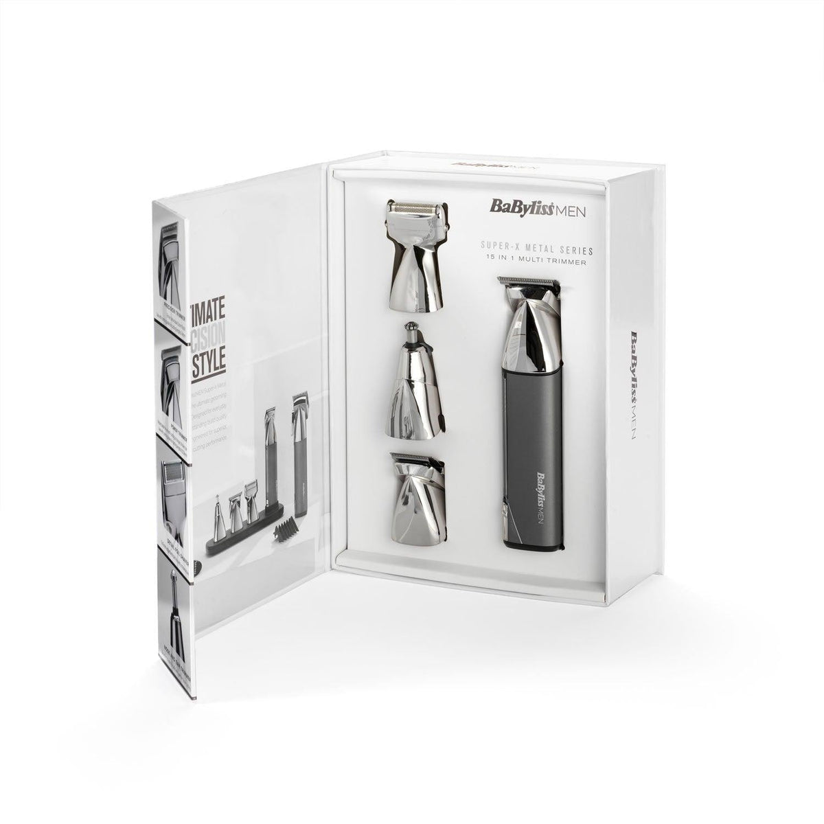 BaByliss Men Super X Metal Series 15 in 1 Cordless Multi Trimmer | 7200U (7151264366780)