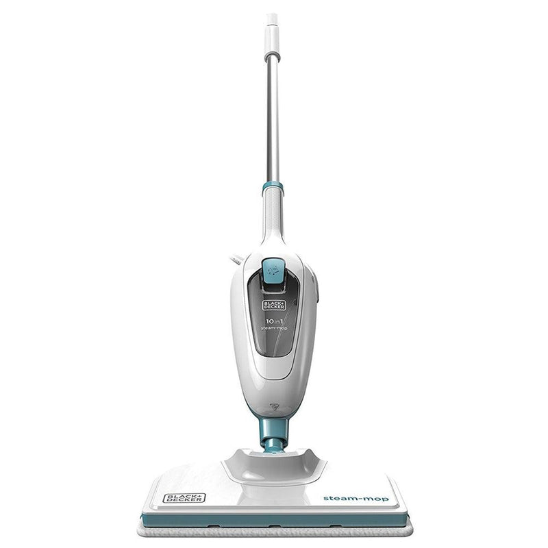 Black & Decker 1300W 10 in 1 Steam Mop - White & Blue | FSMH13E10-GB from DID Electrical - guaranteed Irish, guaranteed quality service. (6890771972284)