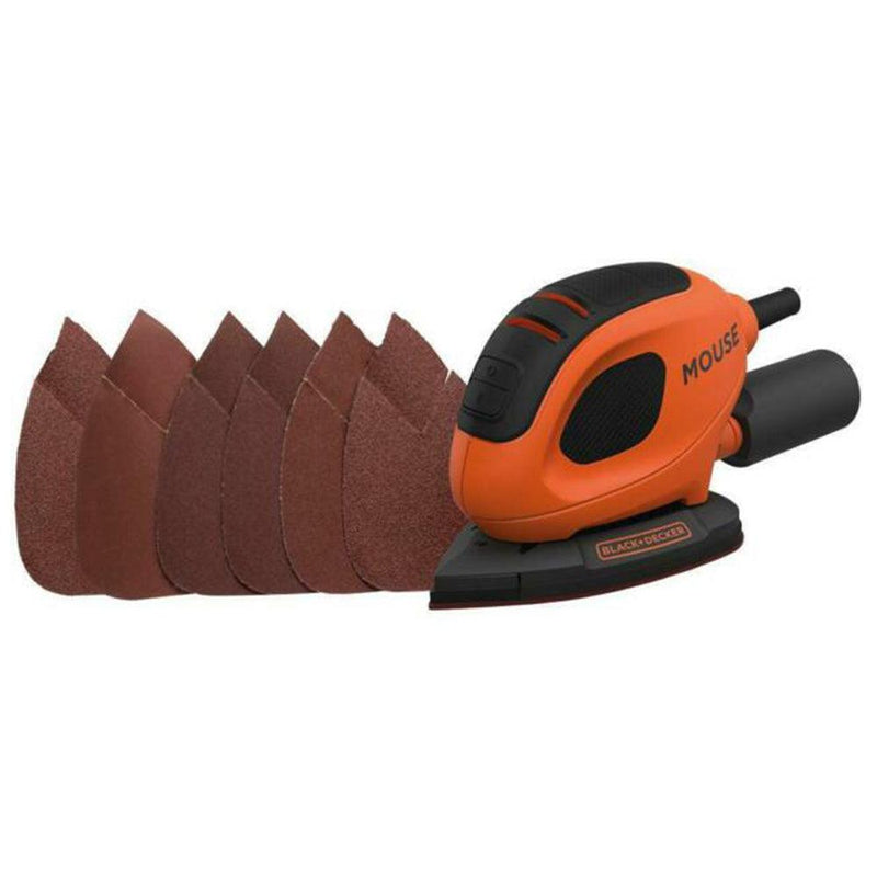 Black & Decker Corded Mouse Sander - Black & Orange | BEW230-GB from DID Electrical - guaranteed Irish, guaranteed quality service. (6890906419388)