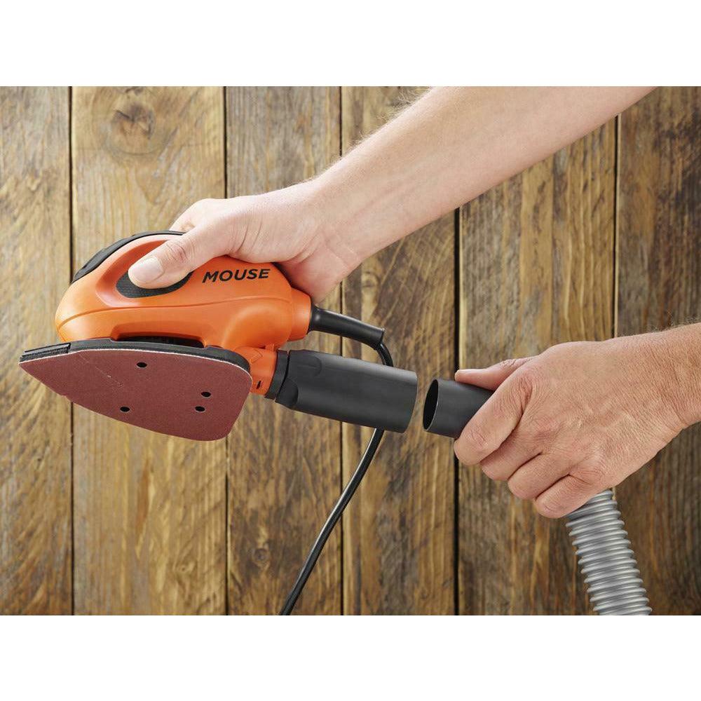 Black & Decker Corded Mouse Sander - Black & Orange | BEW230-GB from DID Electrical - guaranteed Irish, guaranteed quality service. (6890906419388)