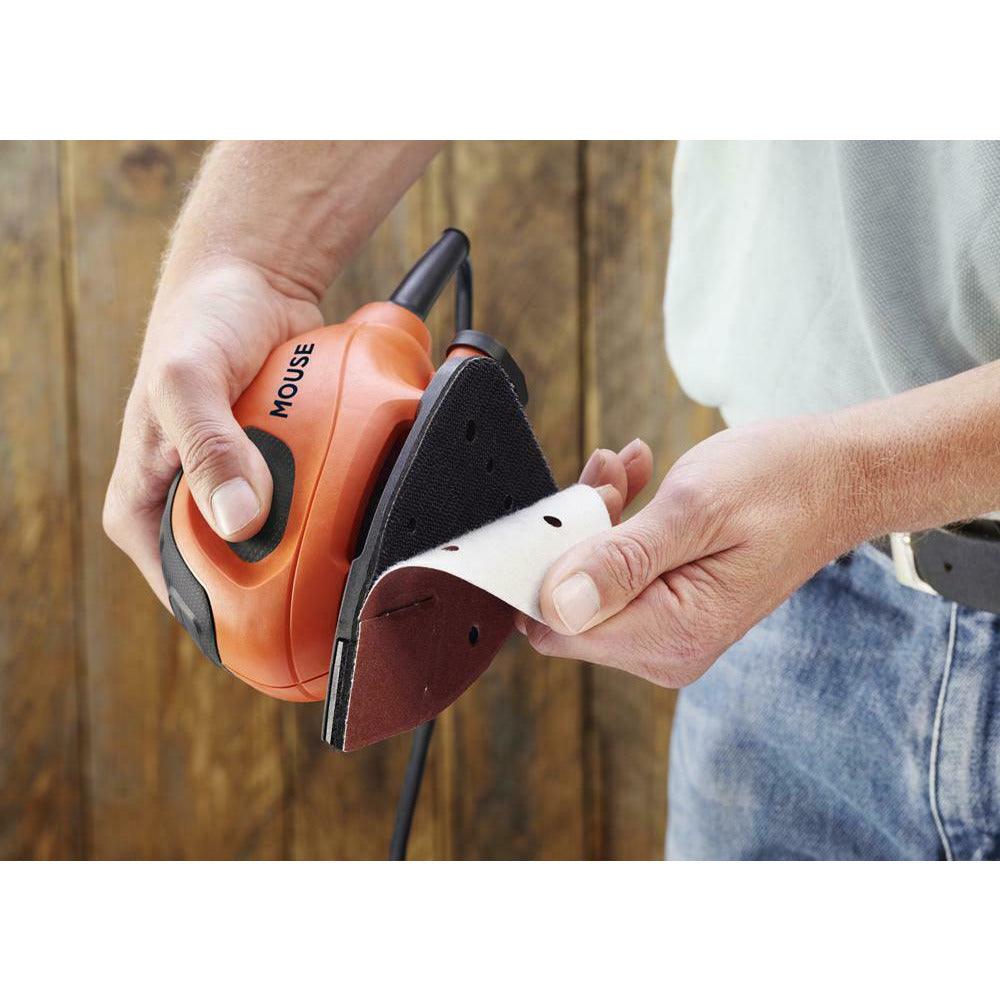 Black & Decker Corded Mouse Sander - Black & Orange | BEW230-GB from DID Electrical - guaranteed Irish, guaranteed quality service. (6890906419388)