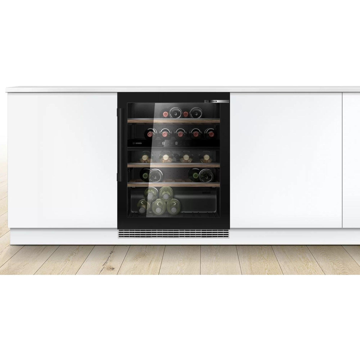 Bosch Serie 6 120L Built-Under Wine Cooler - Black | KUW21AHG0G from DID Electrical - guaranteed Irish, guaranteed quality service. (6977653899452)