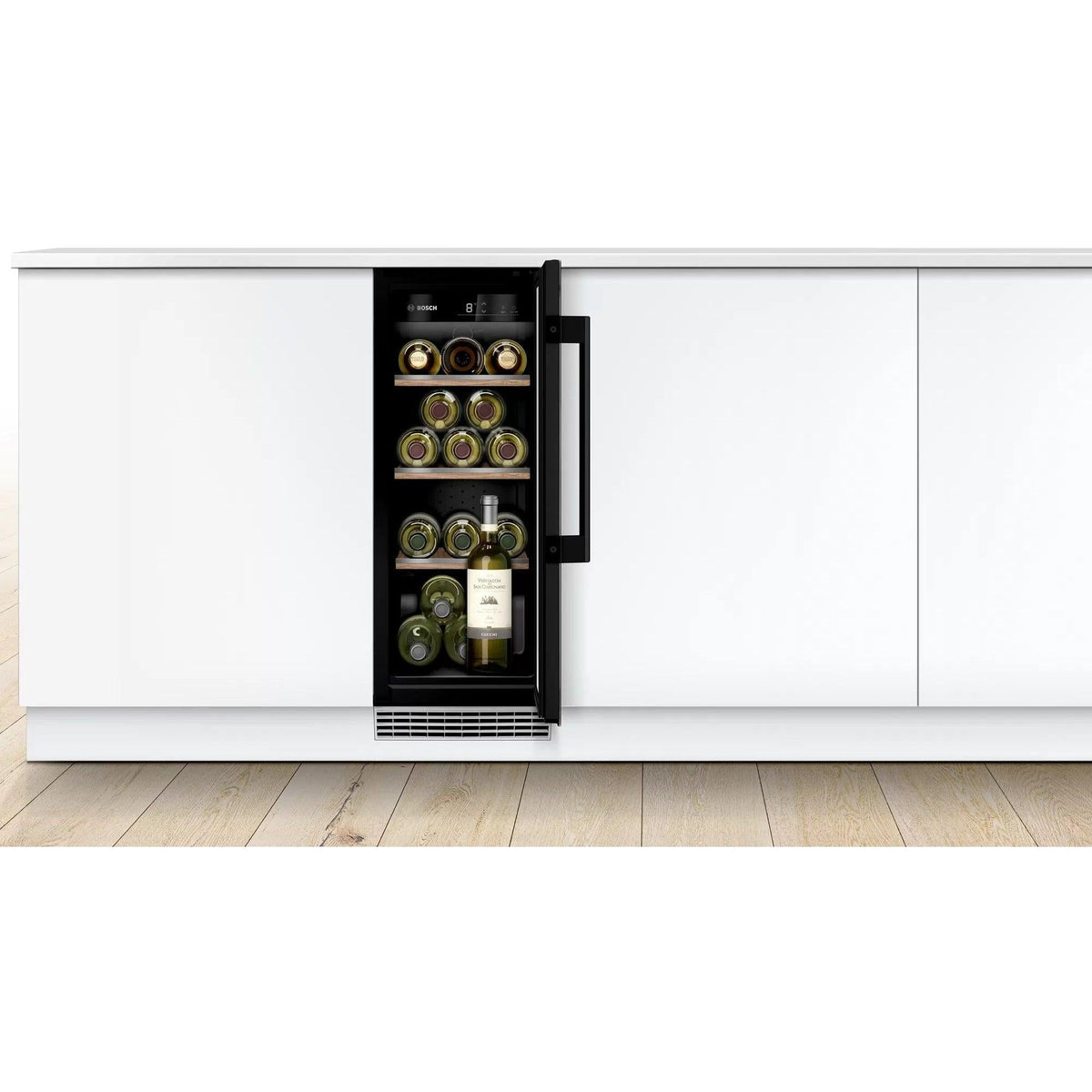 Bosch Serie 6 58L Built-Under Wine Cooler - Black | KUW20VHF0G from DID Electrical - guaranteed Irish, guaranteed quality service. (6977653702844)