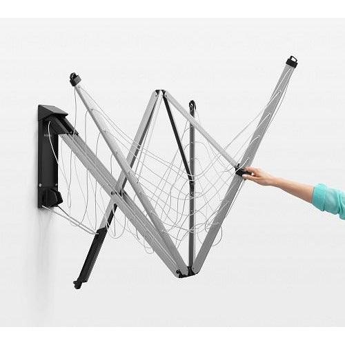 Brabantia 24M WallFix Dryer with Protection Cover - Metallic Grey | 375842 from DID Electrical - guaranteed Irish, guaranteed quality service. (6890920476860)