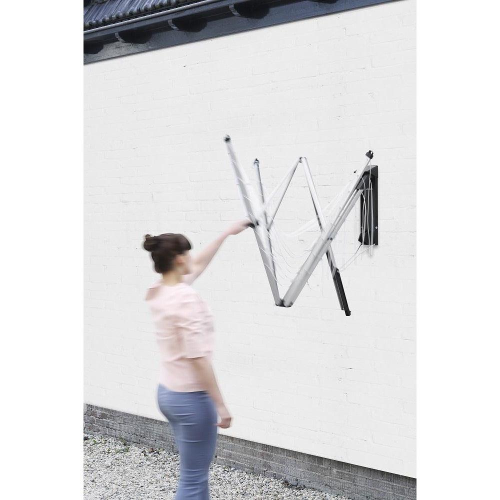 Brabantia 24M WallFix Dryer with Protection Cover - Metallic Grey | 375842 from DID Electrical - guaranteed Irish, guaranteed quality service. (6890920476860)