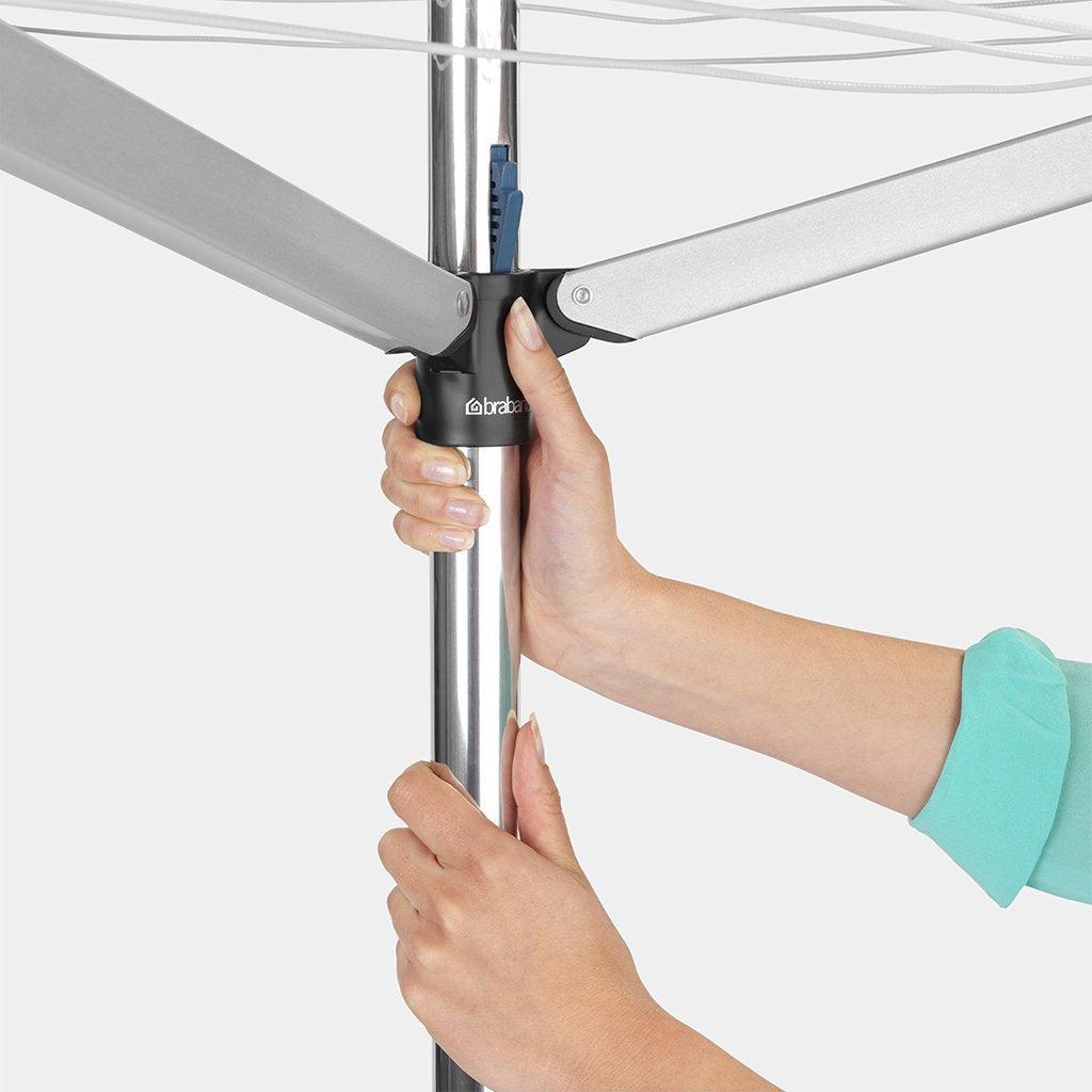 Brabantia 50M Topspinner Rotary Dryer - Metallic Grey | 310683 from DID Electrical - guaranteed Irish, guaranteed quality service. (6890920345788)