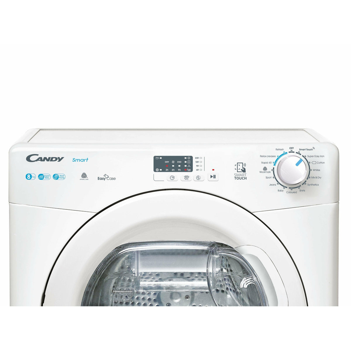 Candy Smart Pro 8KG Freestanding Heat Pump Tumble Dryer - White | CSE H8A2LE-80 (7365951127740)