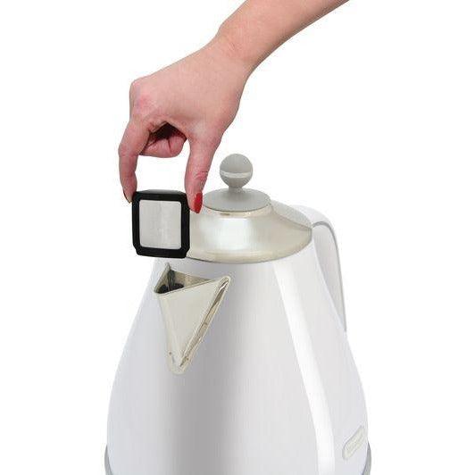 Delonghi 1.7L 3000W Jug Kettle - White | KBOC3001.W from DID Electrical - guaranteed Irish, guaranteed quality service. (6890804641980)