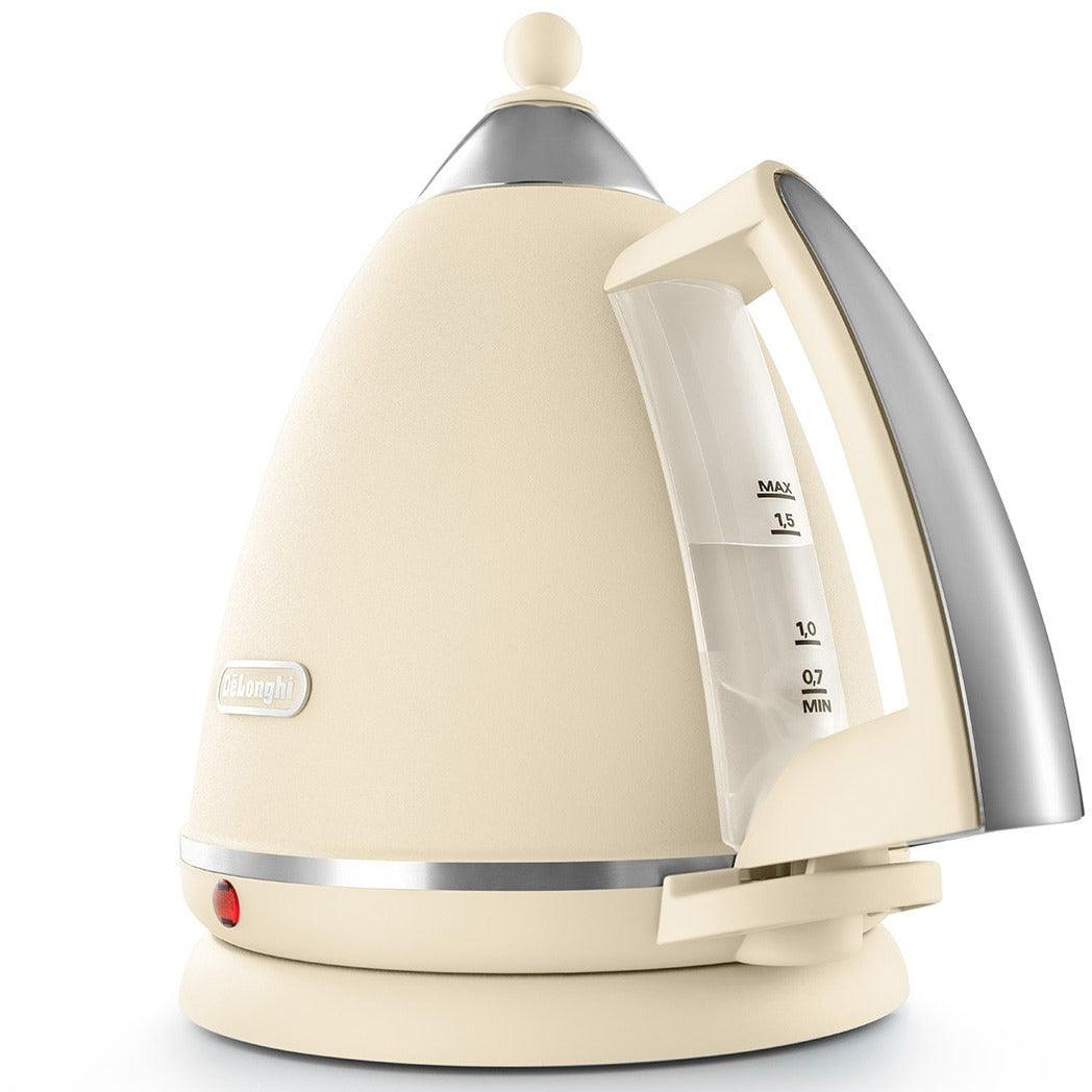 DeLonghi Argento Flora 1.7L Kettle - Beige | KBX3016.BG from DID Electrical - guaranteed Irish, guaranteed quality service. (6890772758716)