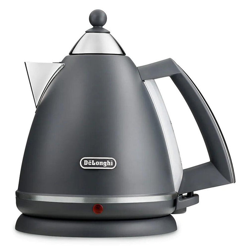 DeLonghi Argento Silva 1.7L 3000W Jug Kettle - Grey | KBX3016.GY from DID Electrical - guaranteed Irish, guaranteed quality service. (6977506738364)