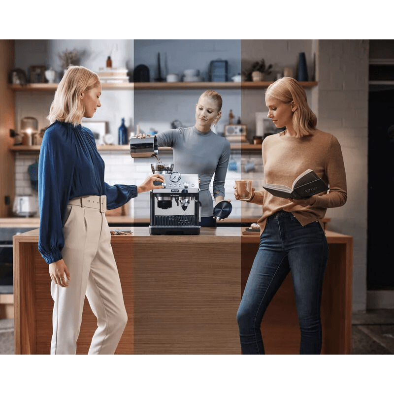 DeLonghi The Art Specialist 1.5L Manual Espresso Coffee Machine - Black | EC9155.MB (7212233883836)