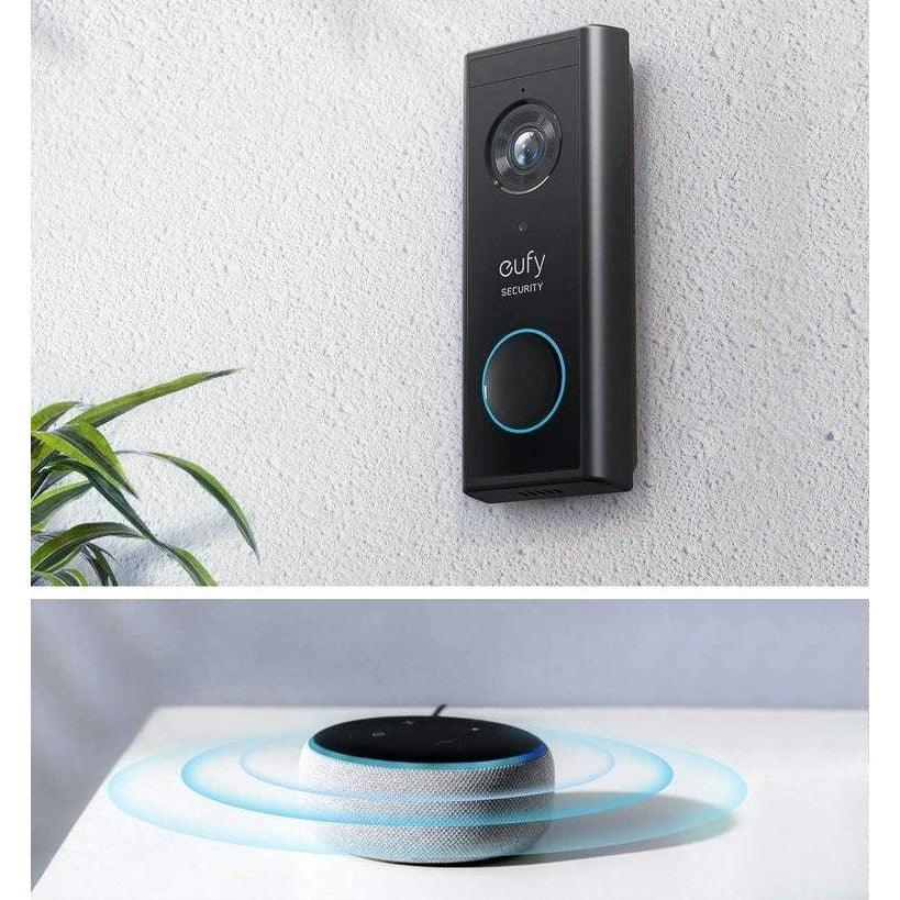 Eufy Video Doorbell 2K with Motion Sensor - Black & White | E82101W4 from DID Electrical - guaranteed Irish, guaranteed quality service. (6977617461436)