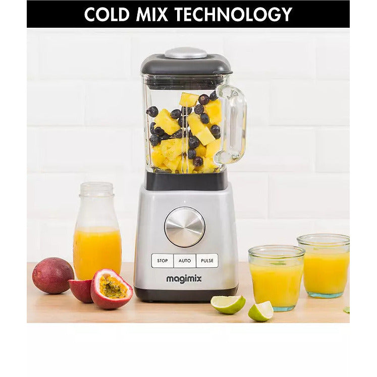 Magimix Blender Power 3 1.2L 1000W Compact Blender - Matte Chrome | 11641 from Magimix - DID Electrical
