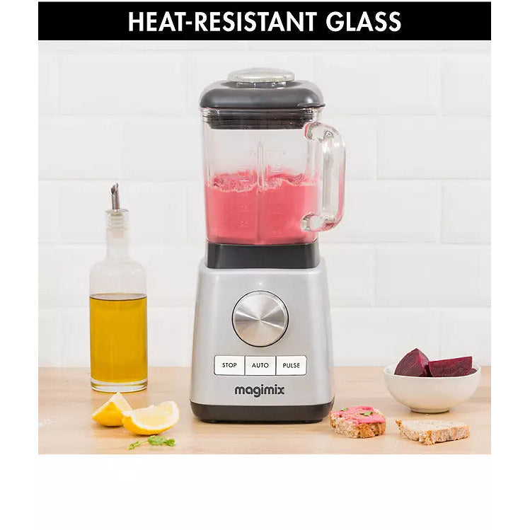 Magimix Blender Power 3 1.2L 1000W Compact Blender - Matte Chrome | 11641 from Magimix - DID Electrical