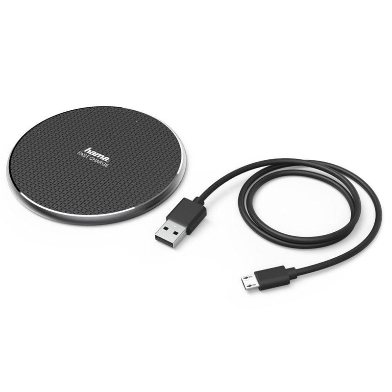Hama QI-FC10 10W Wireless Charger - Black | 431752 (7312382820540)