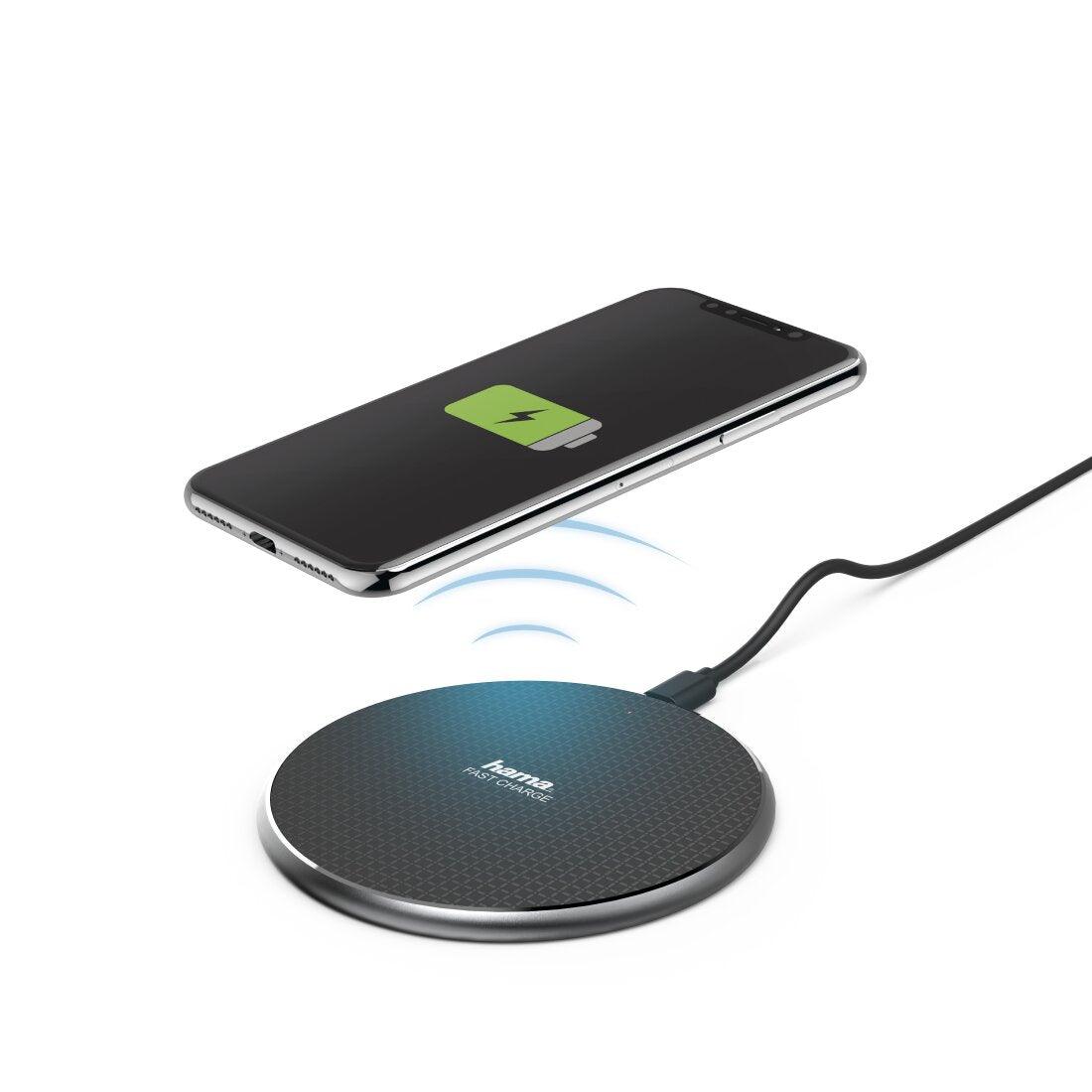 Hama QI-FC10 10W Wireless Charger - Black | 431752 (7312382820540)