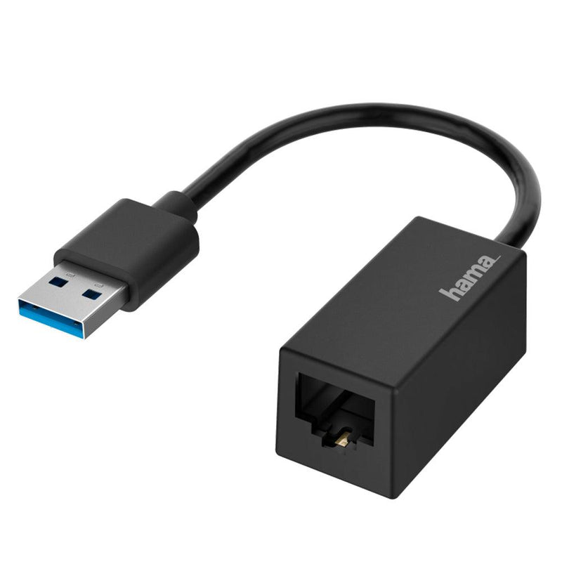 Hama USB Plug LAN/Ethernet Network Adapter - Black | 437266 (7449767608508)