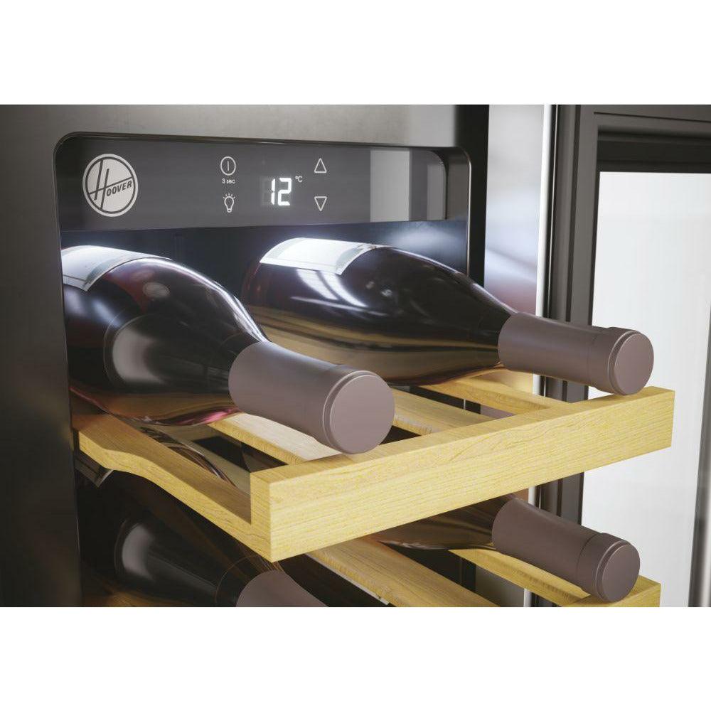 Hoover 20 Bottles Freestanding Wine Cooler - Black | HWCB30 UK/N (7151297659068)