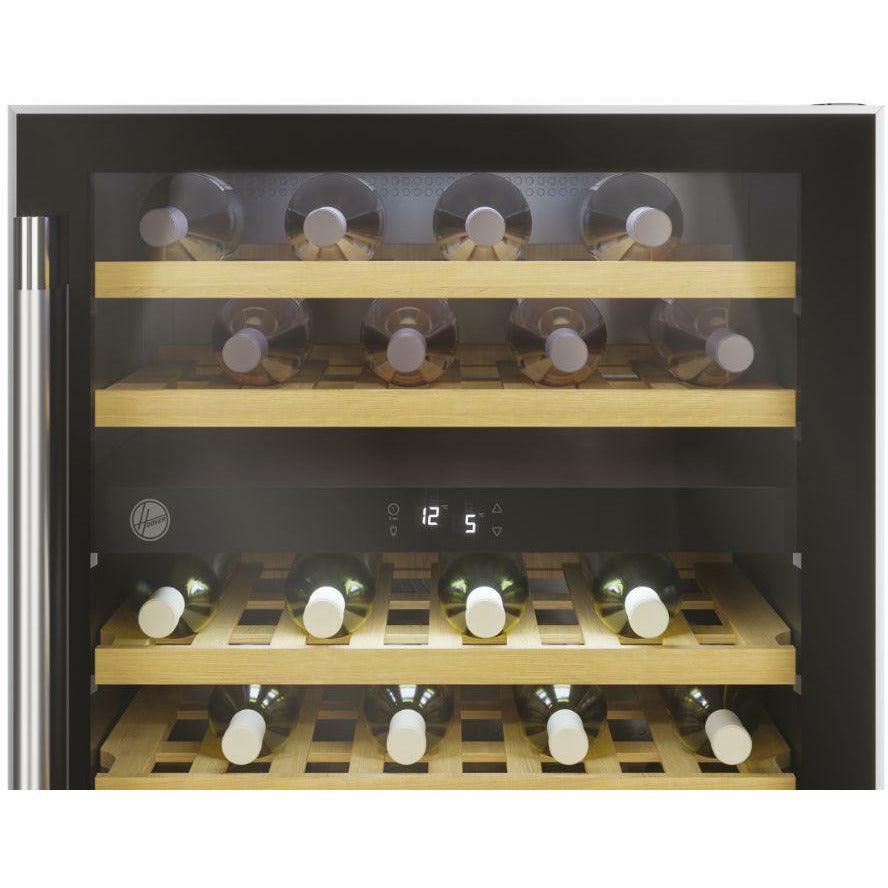 Hoover H-WINE 300 46 Bottles Freestanding Wine Cooler - Black | HWCB60 UK/N (7151297757372)