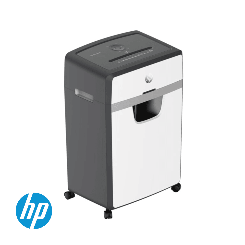 HP OneShred 24 Cross Cut 30L Shredder - Black & White | HP2807 from DID Electrical - guaranteed Irish, guaranteed quality service. (6977630568636)