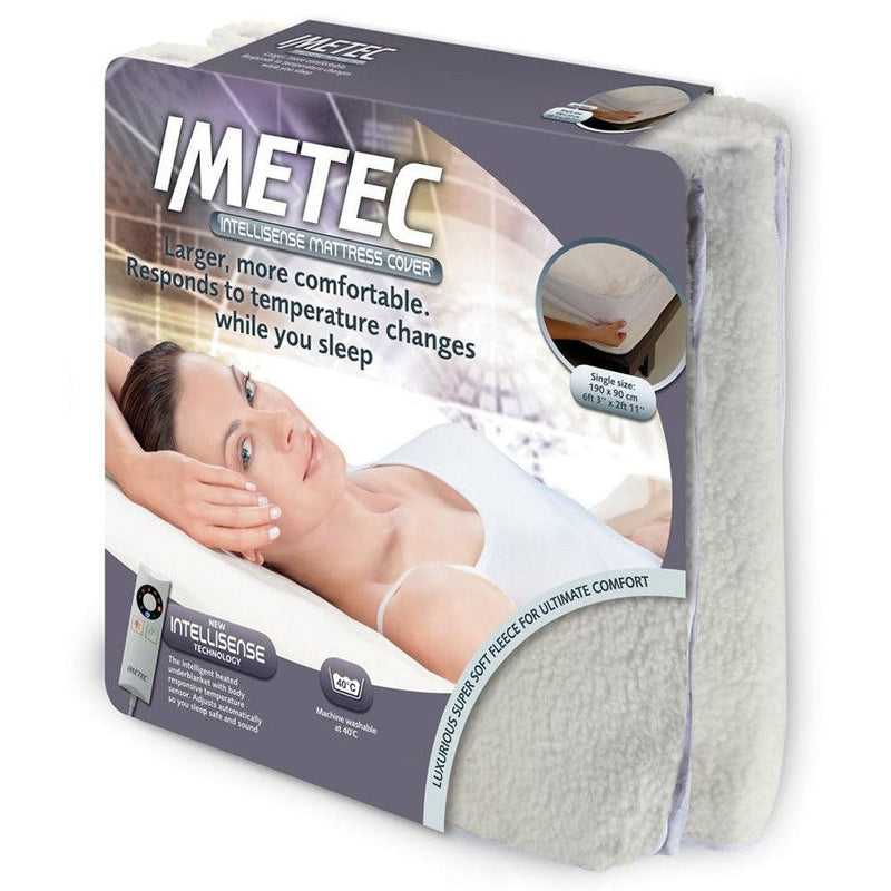 Imetec Intellisense Machine Washable Single Electric Mattress Cover | 16753 (7015650197692)