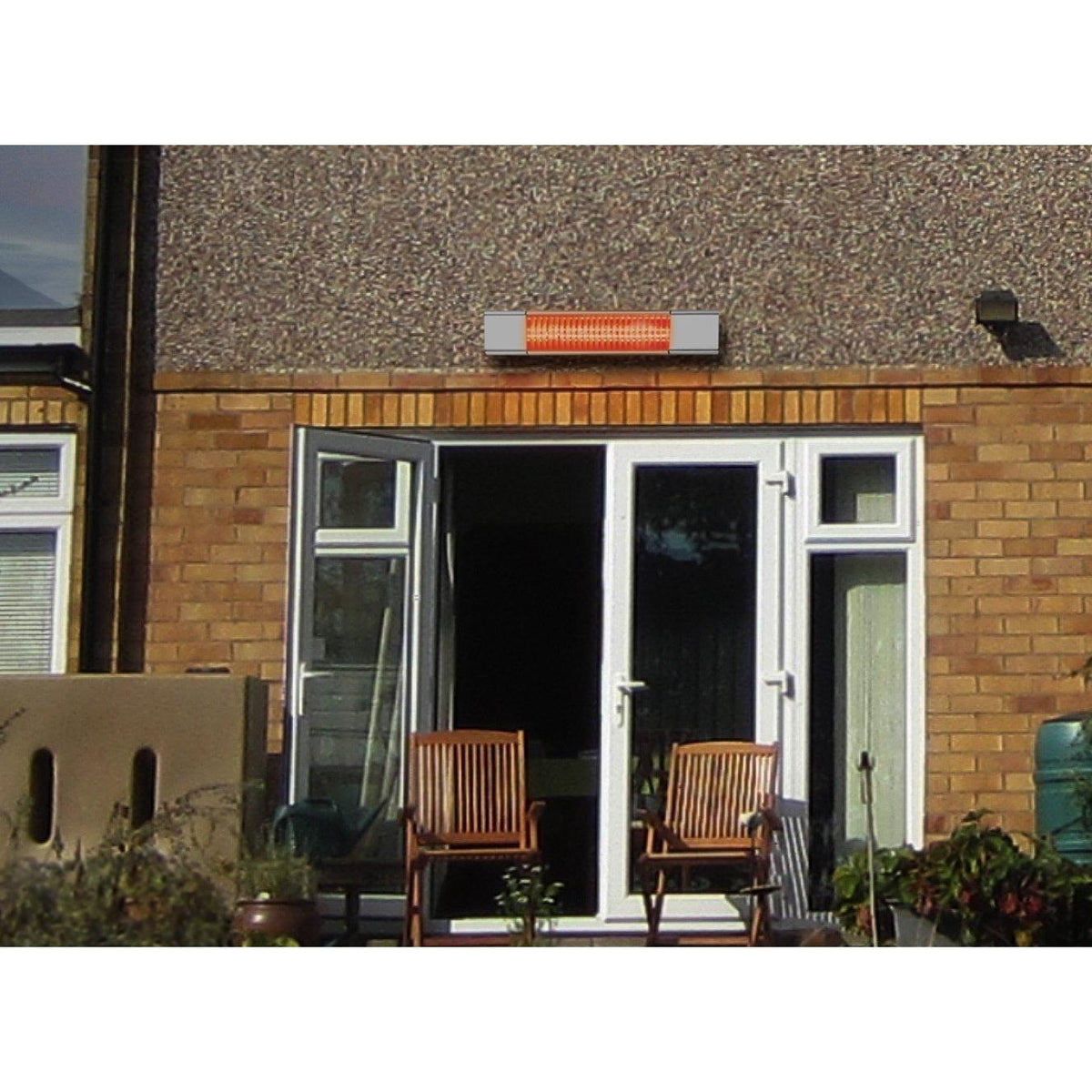 Kengo 2000W IP65 Outdoor Wall Mounted Heater - Stainless Steel | 281050 from DID Electrical - guaranteed Irish, guaranteed quality service. (6977671168188)