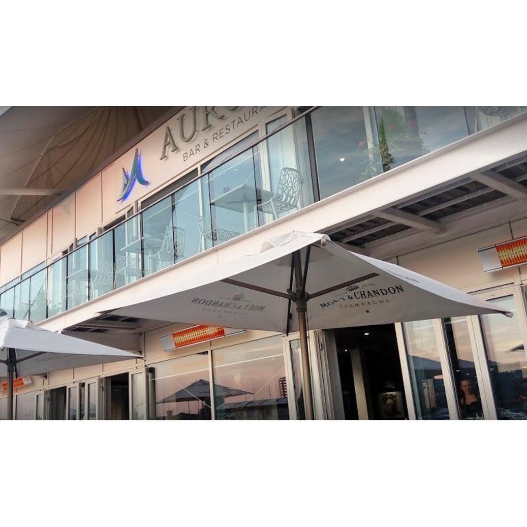 Kengo 2000W IP65 Outdoor Wall Mounted Heater - Stainless Steel | 281050 from DID Electrical - guaranteed Irish, guaranteed quality service. (6977671168188)