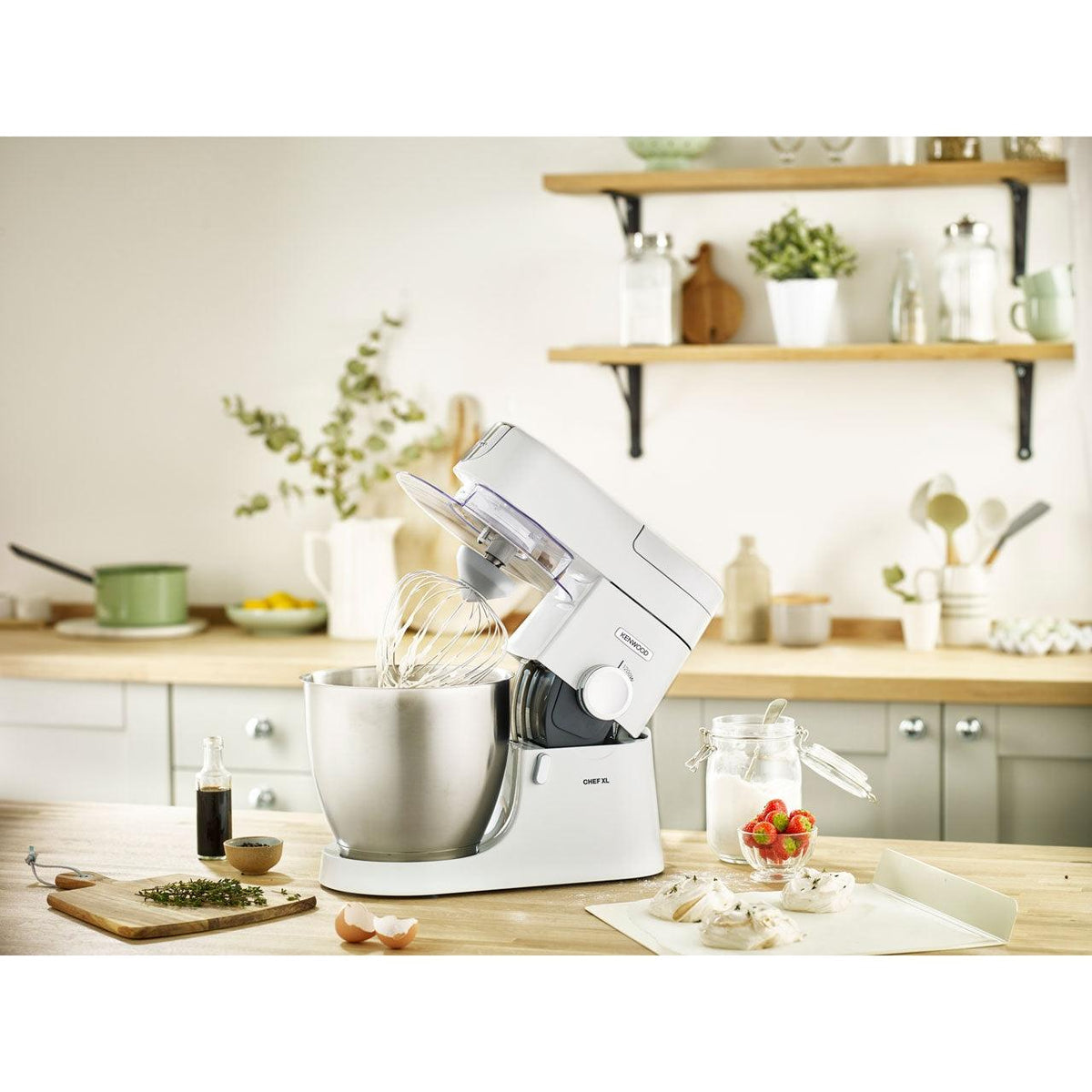Kenwood Chef XL 6.7L 1200W Food Mixer - White | KVL4100W from DID Electrical - guaranteed Irish, guaranteed quality service. (6890765648060)