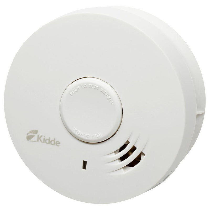 Kidde Battery Powered Smoke Alarm with Hush - White | FSK10Y29 (7534342308028)