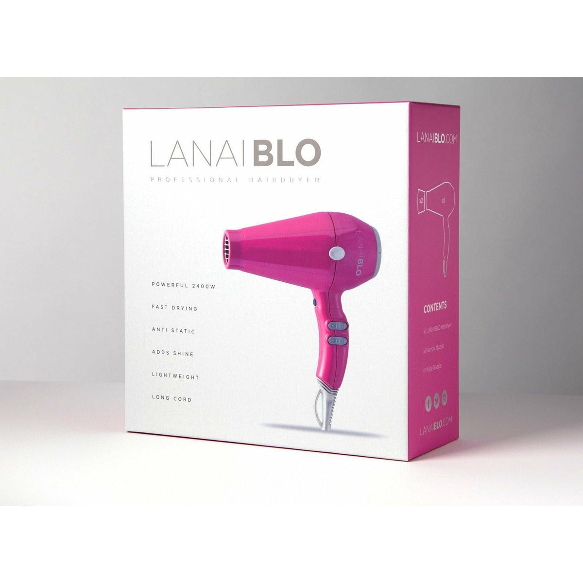 Lanaiblo 2400W Hair Dryer - Pink | LANAIBLOPINK (7216364093628)