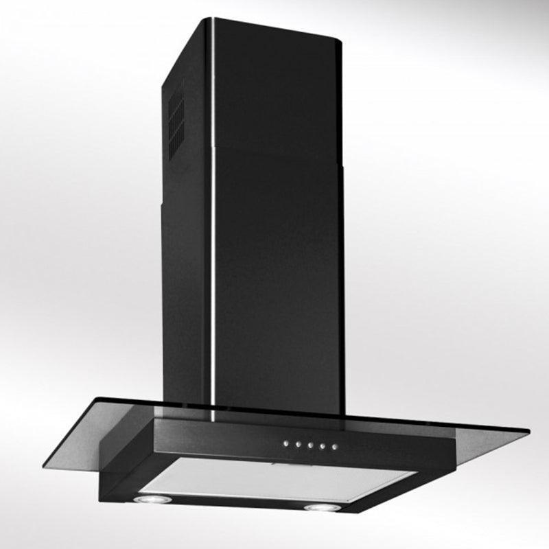 Luxair 90cm Island Cooker Hood - Black | LA-90-ST-GL-BLK (7216364355772)