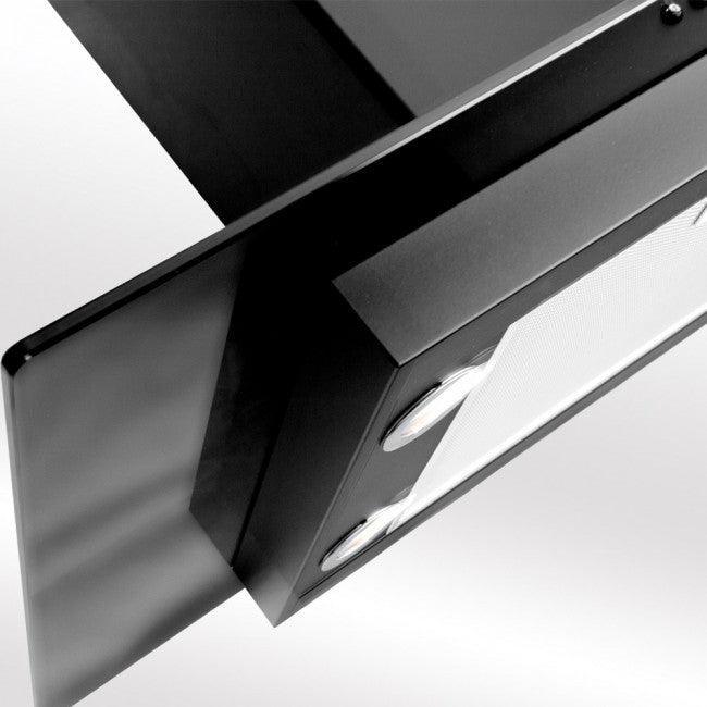 Luxair 90cm Island Cooker Hood - Black | LA-90-ST-GL-BLK (7216364355772)