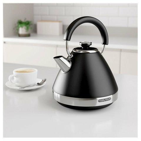 Morphy Richards 1.5L 3000W Venture Pyramid Kettle - Black | 100131 (7312384819388)