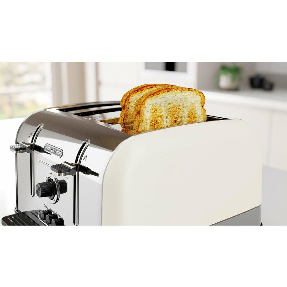 Morphy Richards 1800W 4 Slice Toaster - Cream | 240132 (7367131922620)
