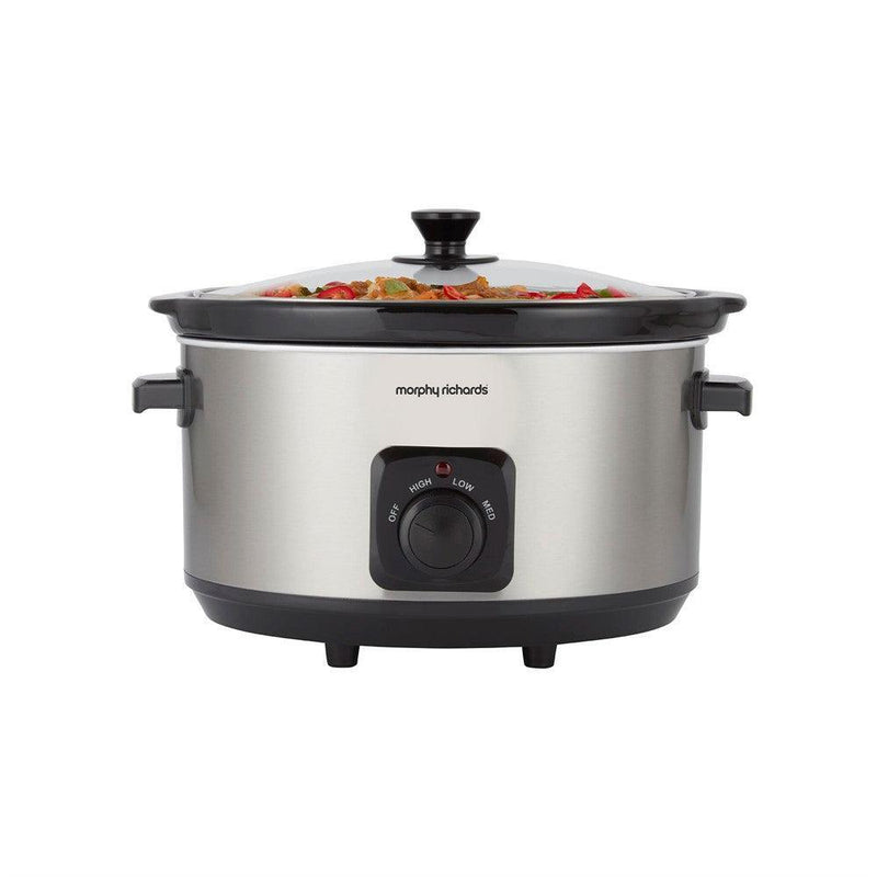 Morphy Richards 6.5L Ceramic Slow Cooker - Brushed Stainless Steel | 461013 from DID Electrical - guaranteed Irish, guaranteed quality service. (6977535443132)