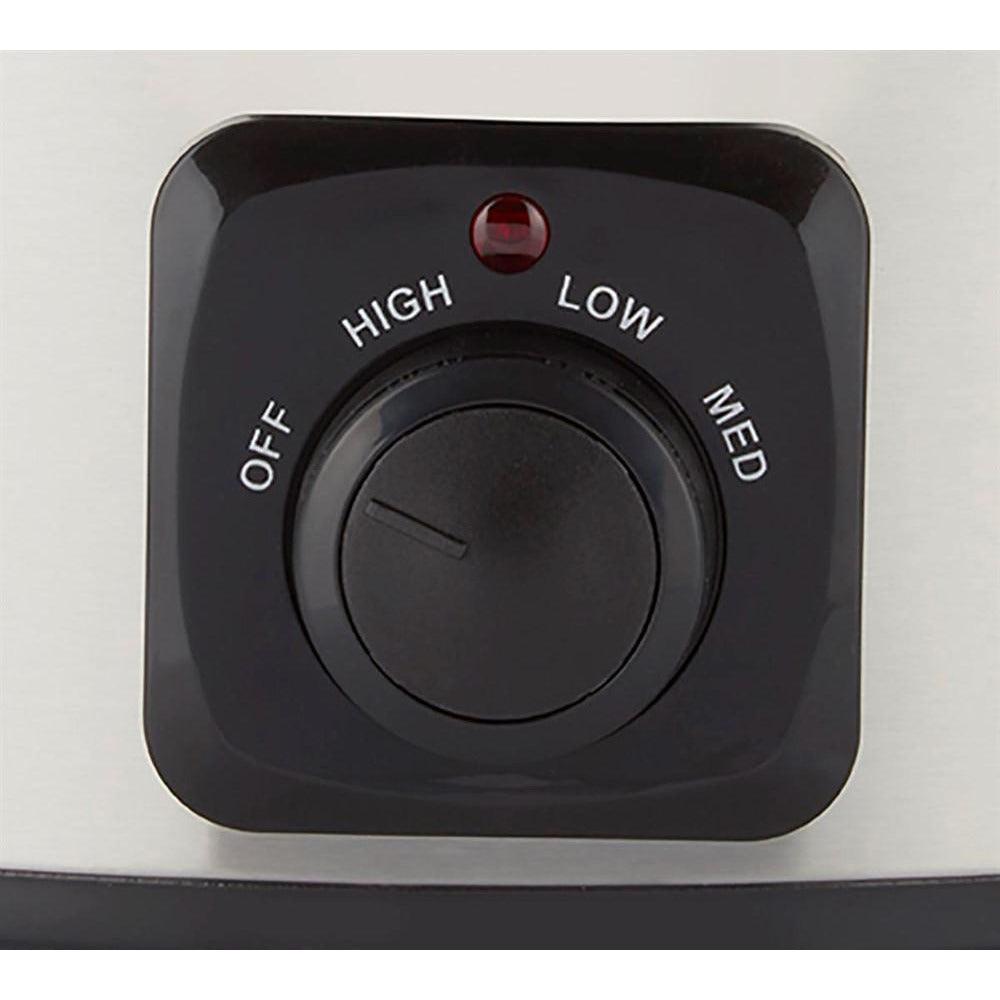 Morphy Richards 6.5L Ceramic Slow Cooker - Brushed Stainless Steel | 461013 from DID Electrical - guaranteed Irish, guaranteed quality service. (6977535443132)