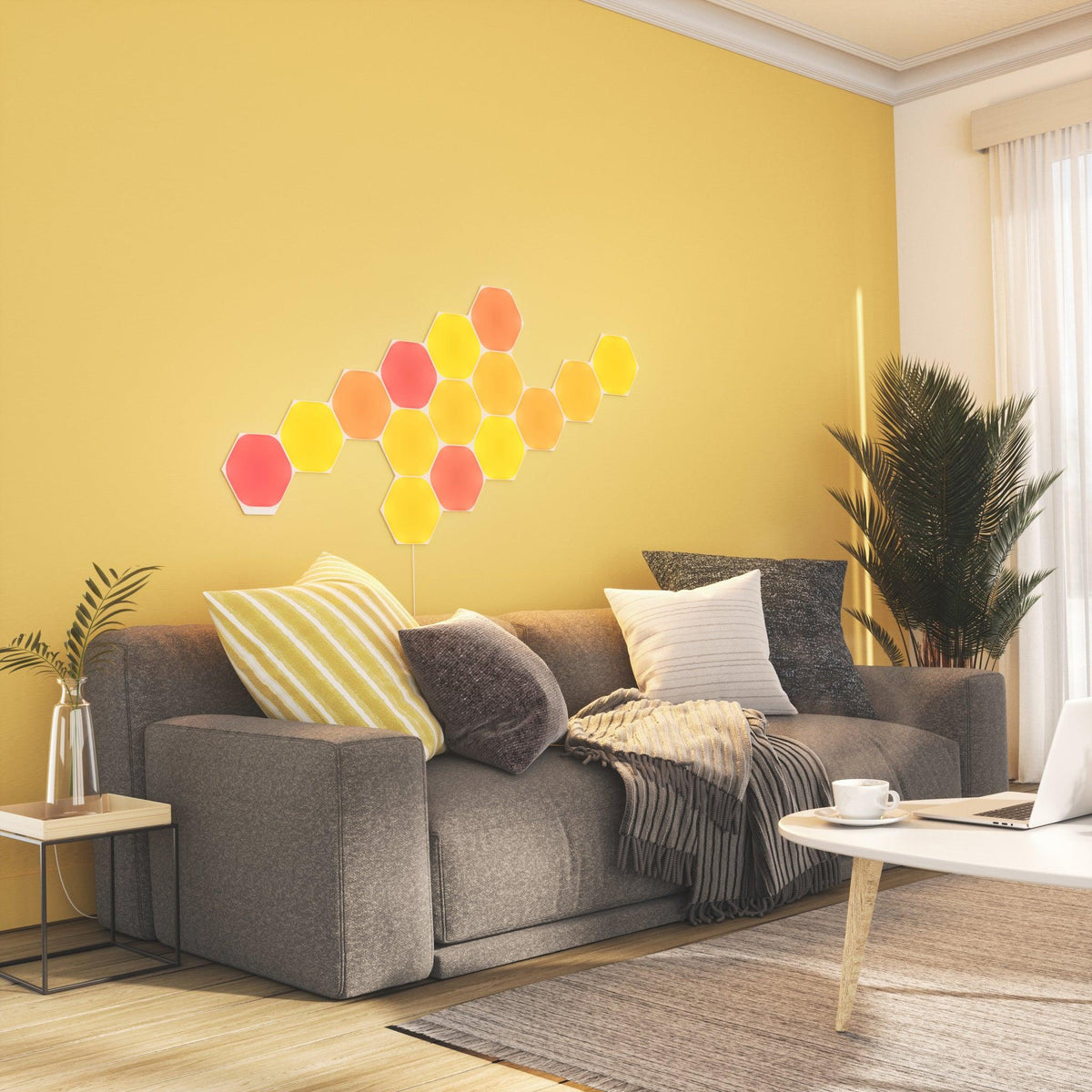 Nanoleaf Shapes Hexagon Starter Kit Pack of 15 - White | NL42-6002HX15 (6977567424700)