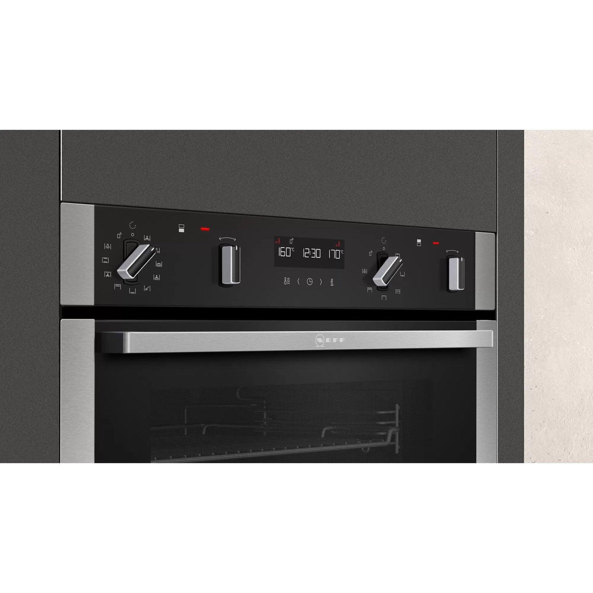Neff N 50 Built-In Electric Double Oven - Stainless Steel | U2ACM7HH0B from DID Electrical - guaranteed Irish, guaranteed quality service. (6977649475772)