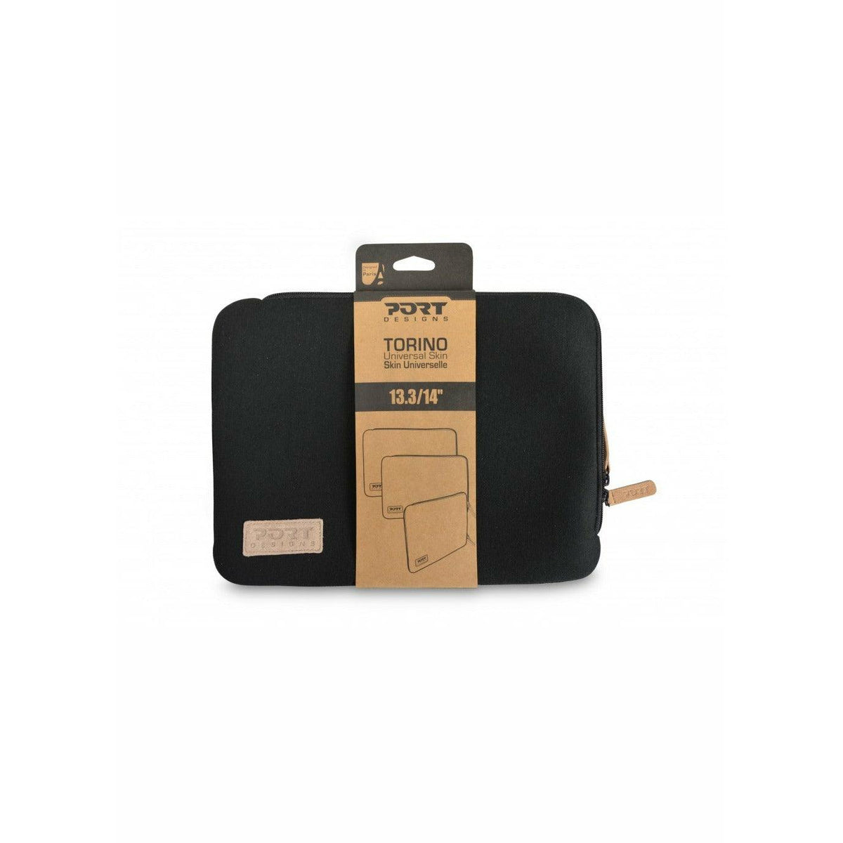 Port Designs Torino 13.3" Laptop Sleeve - Black | 140381 (7290908606652)