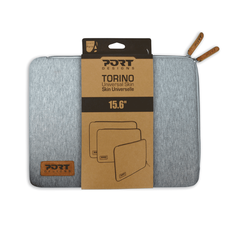 Port Designs Torino 14"/15.6'' Laptop Sleeve - Grey | 140385 from DID Electrical - guaranteed Irish, guaranteed quality service. (6977384120508)