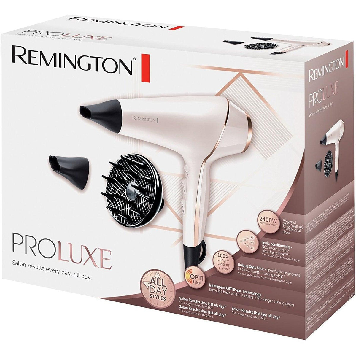 Remington Proluxe 2400W Hair Dryer - Rose Gold | AC9140 from DID Electrical - guaranteed Irish, guaranteed quality service. (6890770137276)