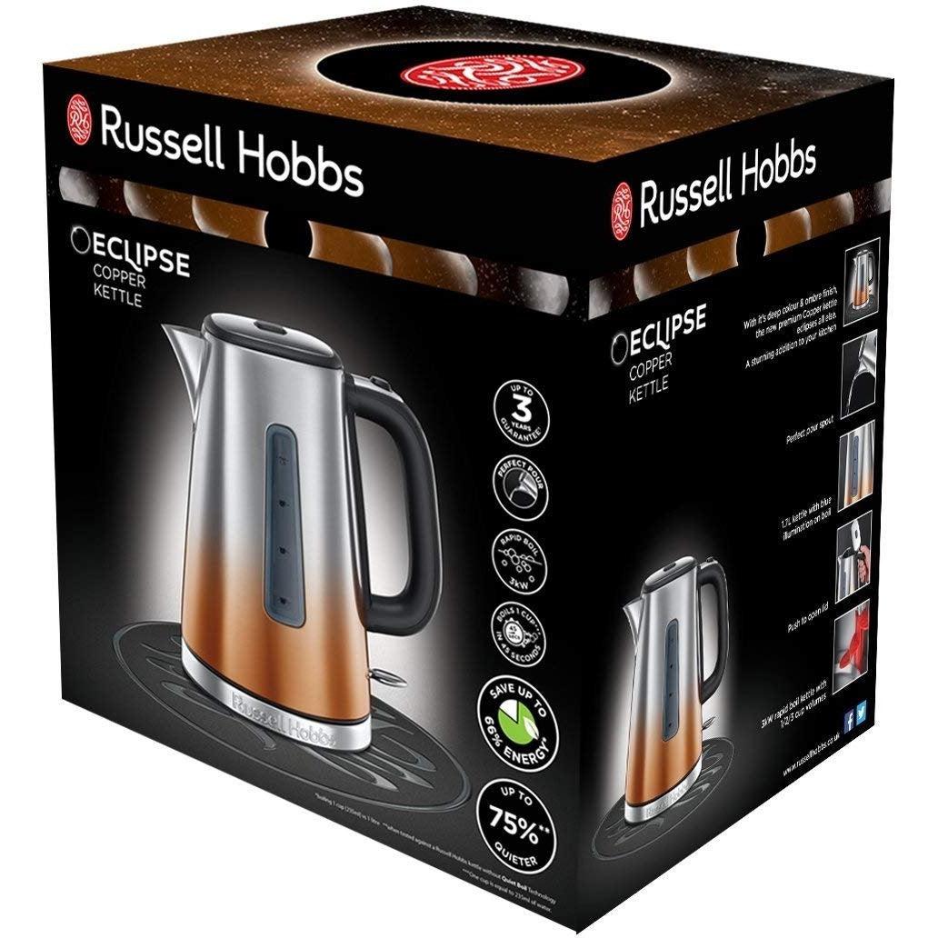 Russell Hobbs 1.7L Eclipse Kettle - Copper Sunset | 25113 from DID Electrical - guaranteed Irish, guaranteed quality service. (6890787209404)