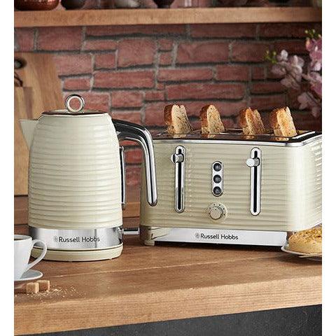 Russell Hobbs Inspire 1.7L 3000W Kettle - Cream | 24364 from DID Electrical - guaranteed Irish, guaranteed quality service. (6977561362620)